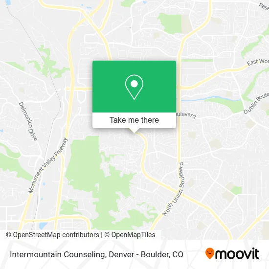 Intermountain Counseling map