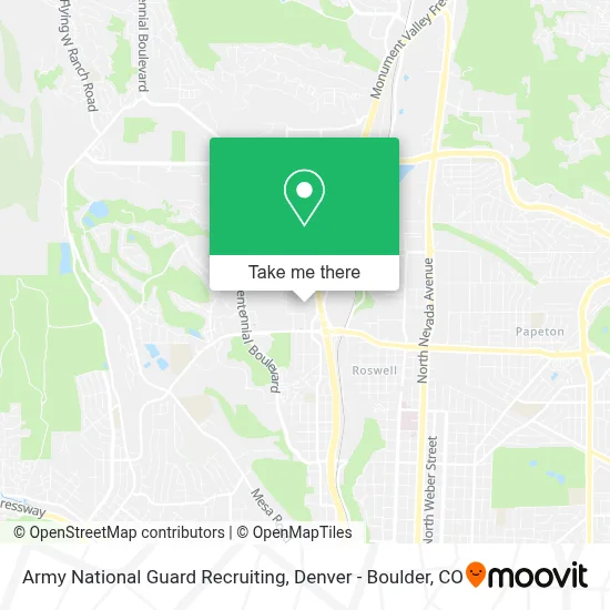 Army National Guard Recruiting map