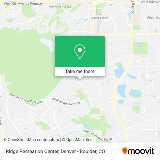 Ridge Recreation Center map