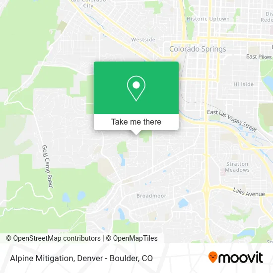 Alpine Mitigation map