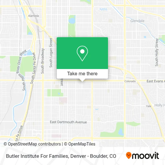 Butler Institute For Families map