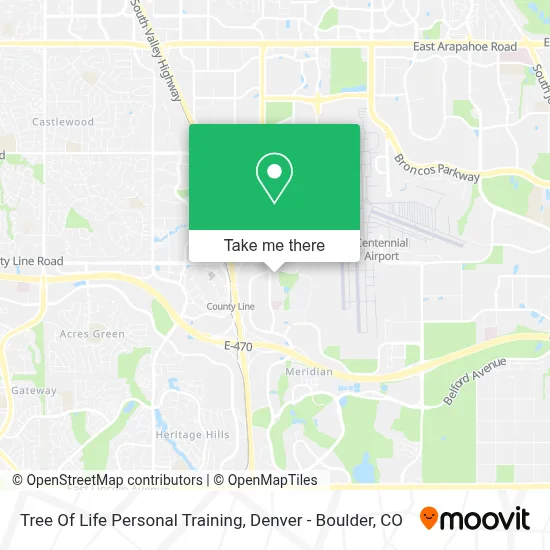 Tree Of Life Personal Training map