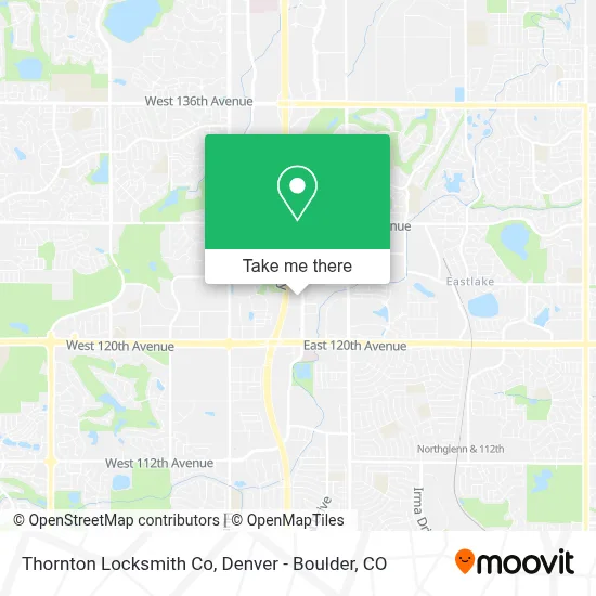 Thornton Locksmith Co map