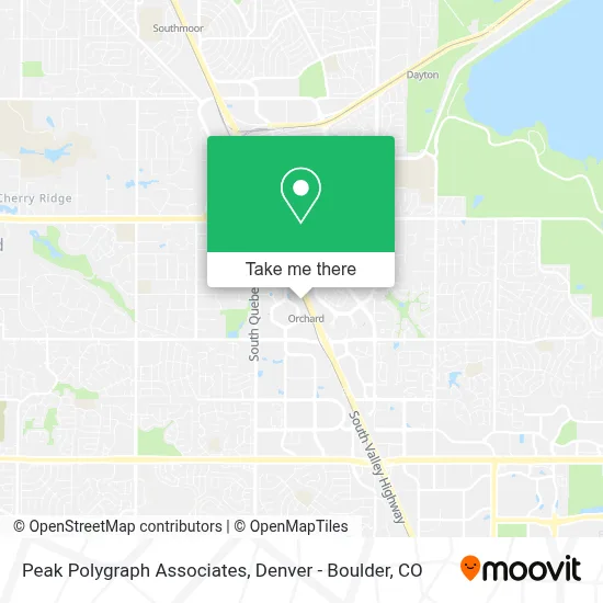 Peak Polygraph Associates map