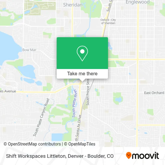 Shift Workspaces Littleton map