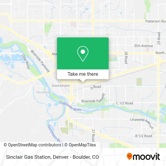 Sinclair Gas Station map