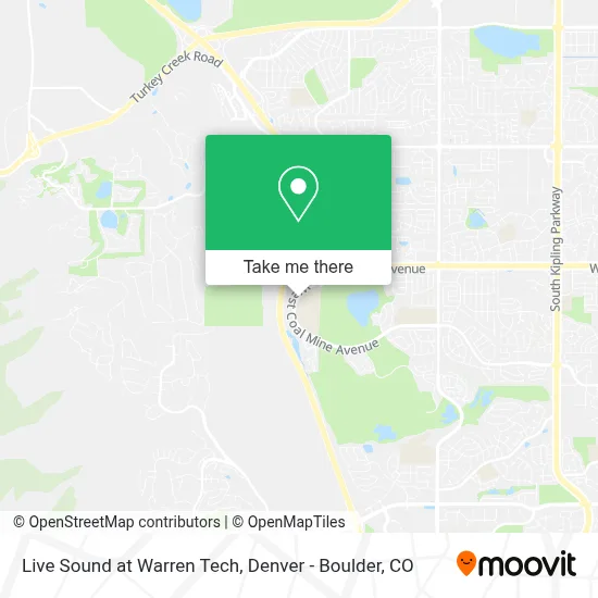 Live Sound at Warren Tech map