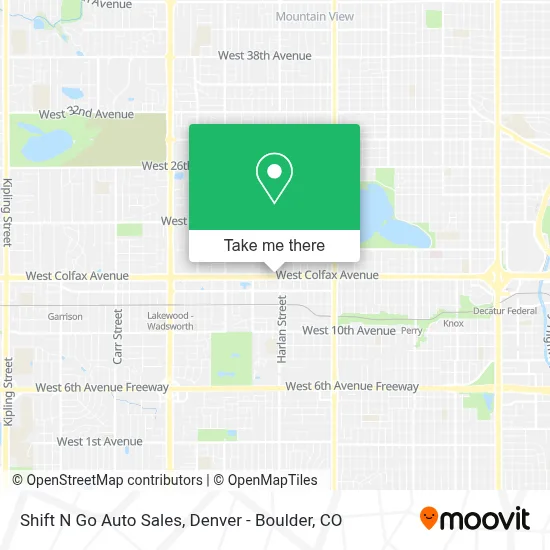 Shift N Go Auto Sales map