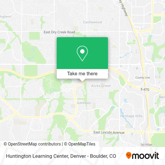 Huntington Learning Center map