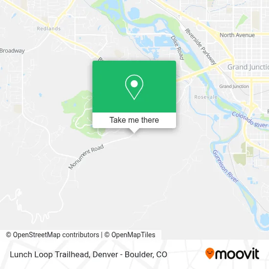 Lunch Loop Trailhead map