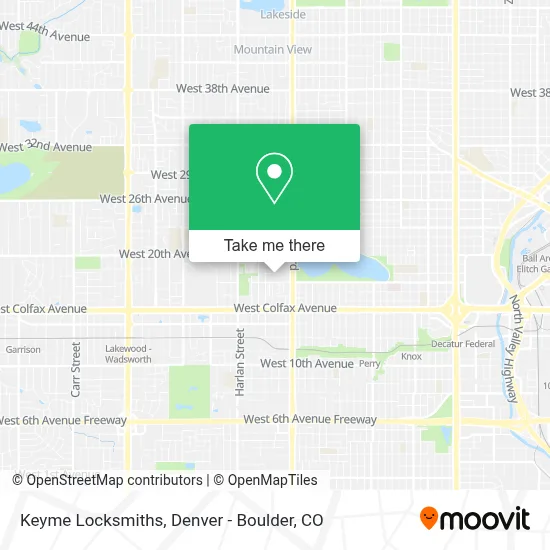Keyme Locksmiths map