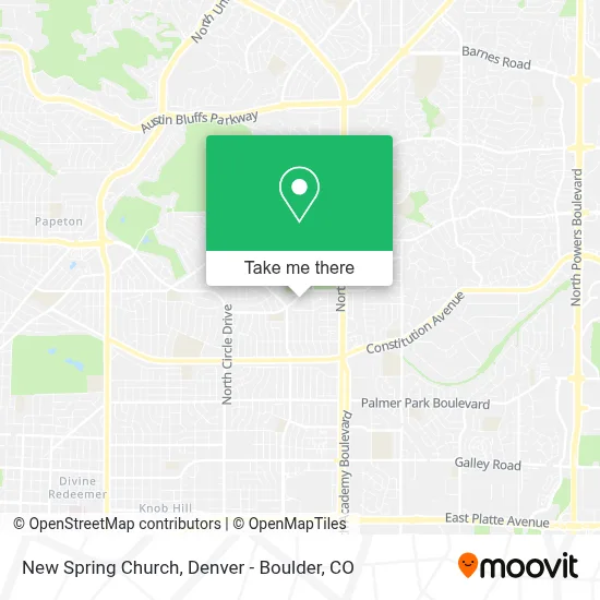 New Spring Church map