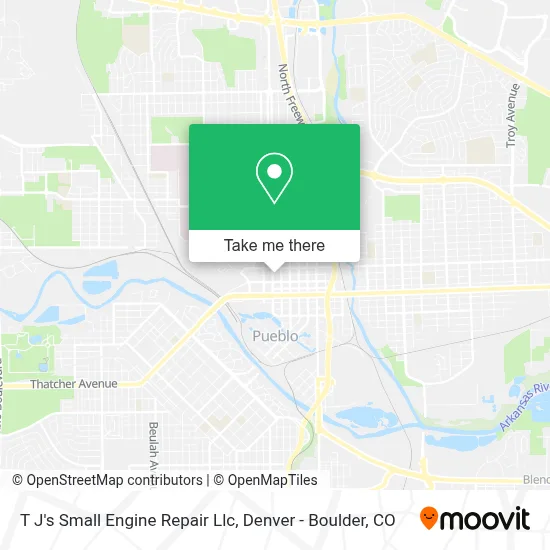 T J's Small Engine Repair Llc map