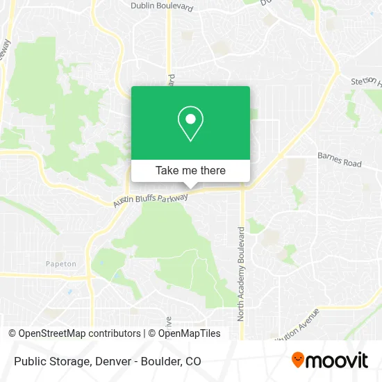 Public Storage map