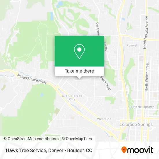 Hawk Tree Service map