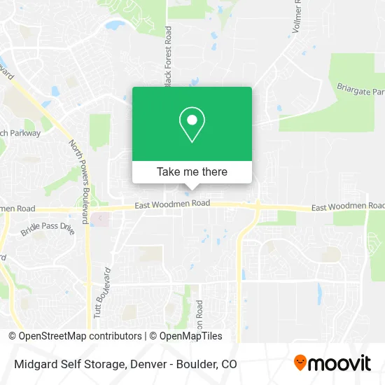 Midgard Self Storage map