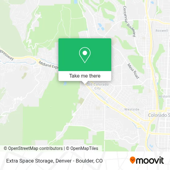 Extra Space Storage map