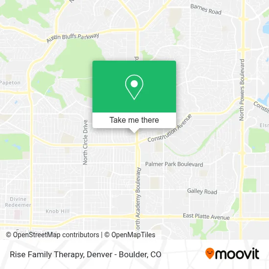 Rise Family Therapy map