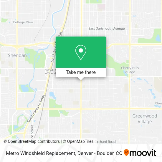 Metro Windshield Replacement map