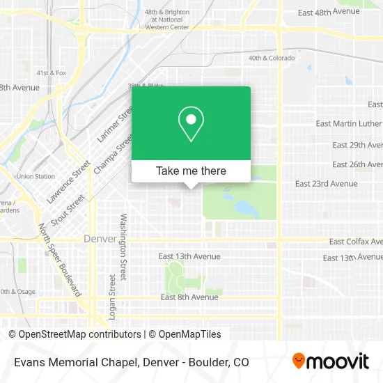 Evans Memorial Chapel map