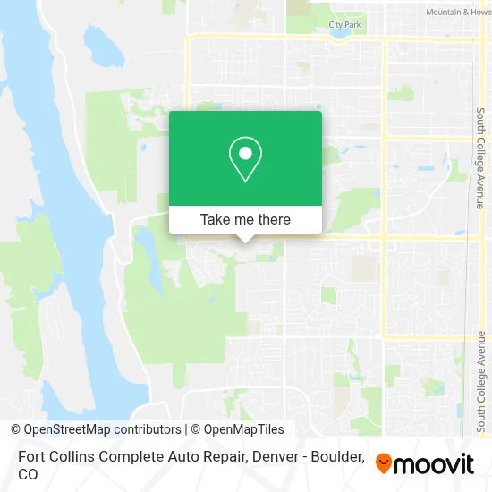 Fort Collins Complete Auto Repair map