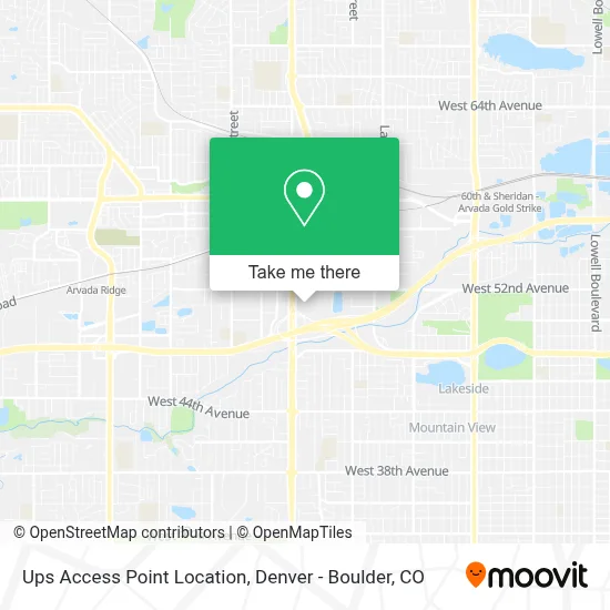 Ups Access Point Location map