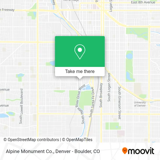 Alpine Monument Co. map