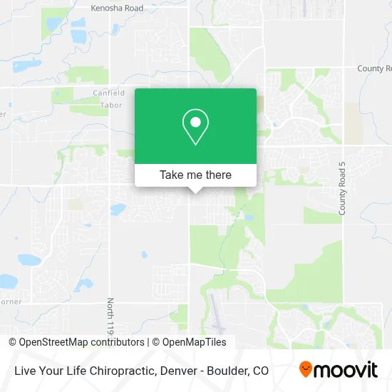 Live Your Life Chiropractic map