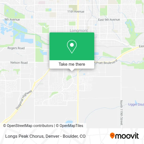Longs Peak Chorus map