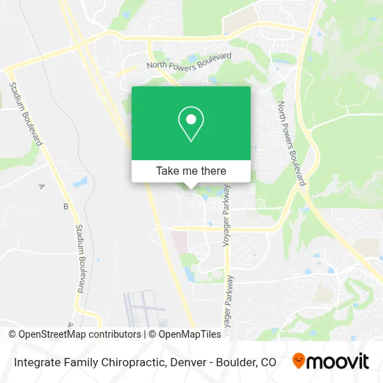 Integrate Family Chiropractic map