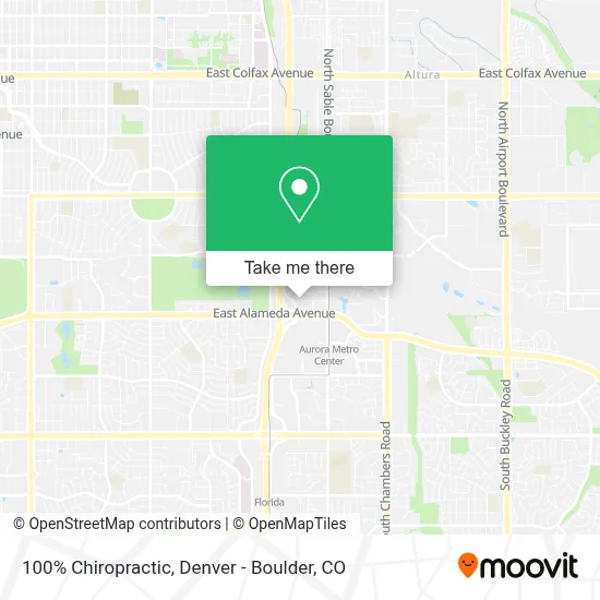 100% Chiropractic map