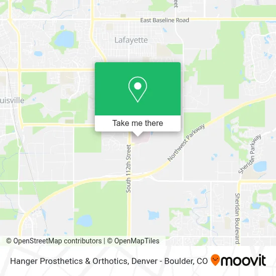 Hanger Prosthetics & Orthotics map