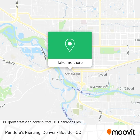 Pandora's Piercing map