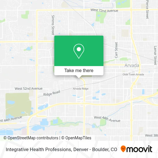 Integrative Health Professions map