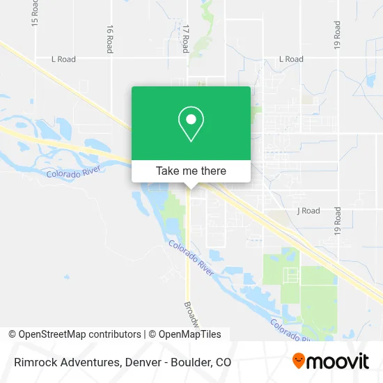 Rimrock Adventures map