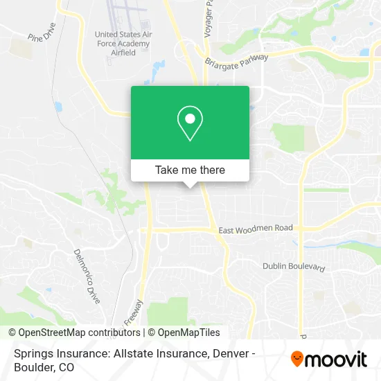 Springs Insurance: Allstate Insurance map