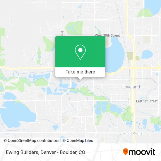 Ewing Builders map