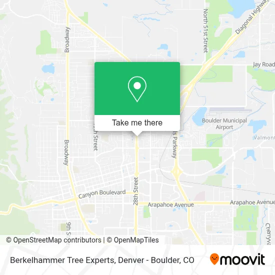 Berkelhammer Tree Experts map