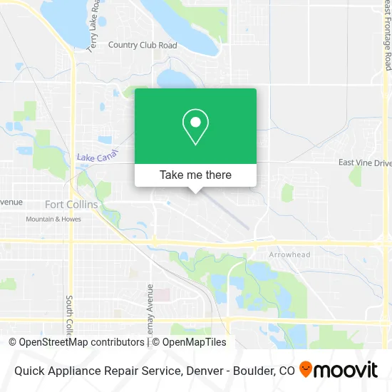 Quick Appliance Repair Service map
