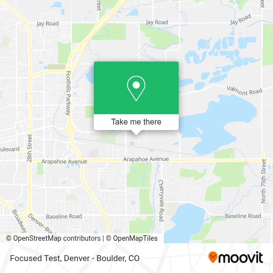 Focused Test map