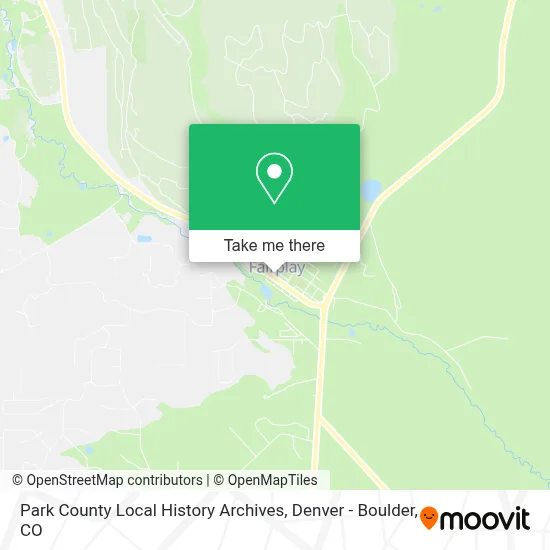 Park County Local History Archives map