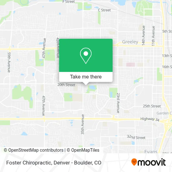 Foster Chiropractic map