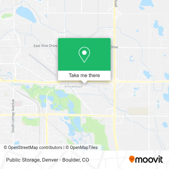 Public Storage map