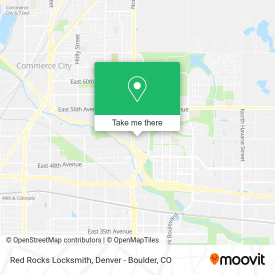 Red Rocks Locksmith map