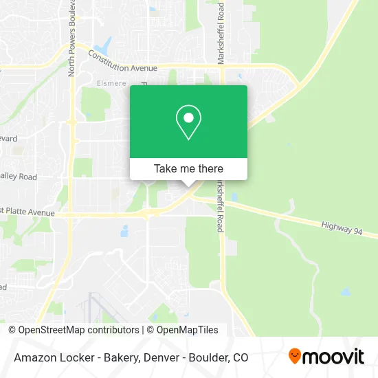 Amazon Locker - Bakery map