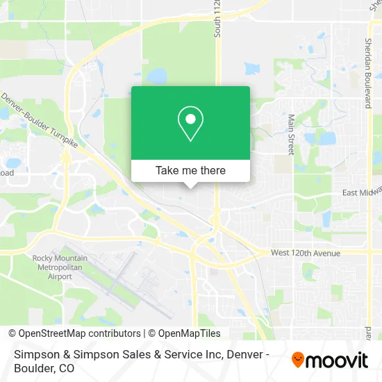Simpson & Simpson Sales & Service Inc map