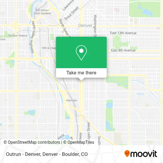 Outrun - Denver map