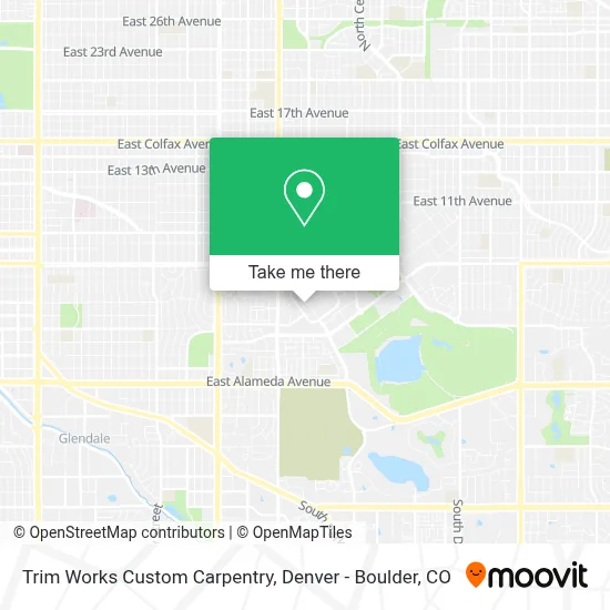 Trim Works Custom Carpentry map