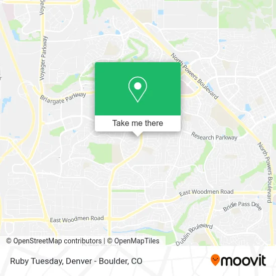Ruby Tuesday map