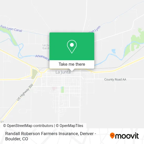 Randall Roberson Farmers Insurance map